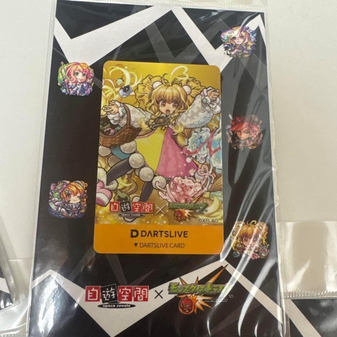 モンスト 自遊空間 コラボ ダーツライブカード 5枚セット トーナメント